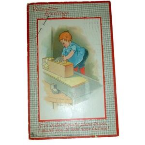 1909 Raphael Tuck Love's Labor Postcard E Curtis Valentine Greetings Boston MA
